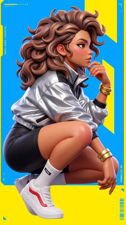 AI-generated brand character design by EyVi Media